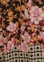 Ebony Rose V Neck Kaftan-Zeemara