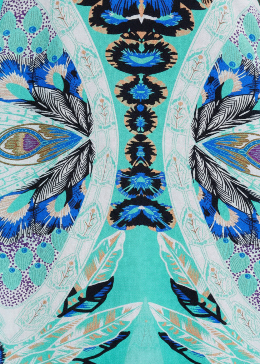 Morpho Wing V Neck Kaftan-Zeemara