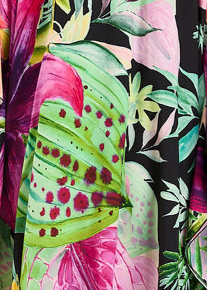 Secret Garden V Neck Kaftan with Diamond Pintuck-Zeemara