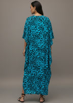 Tidal Wild V Neck Kaftan with Diamond Pintuck-Zeemara