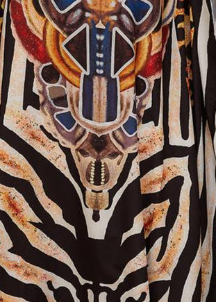 Tribal Totem V Neck Kaftan-Zeemara